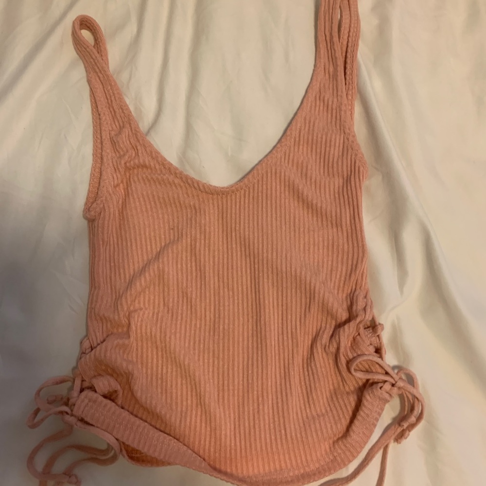 NWOT Urban Outfitters Side Tie Peach Tanktop